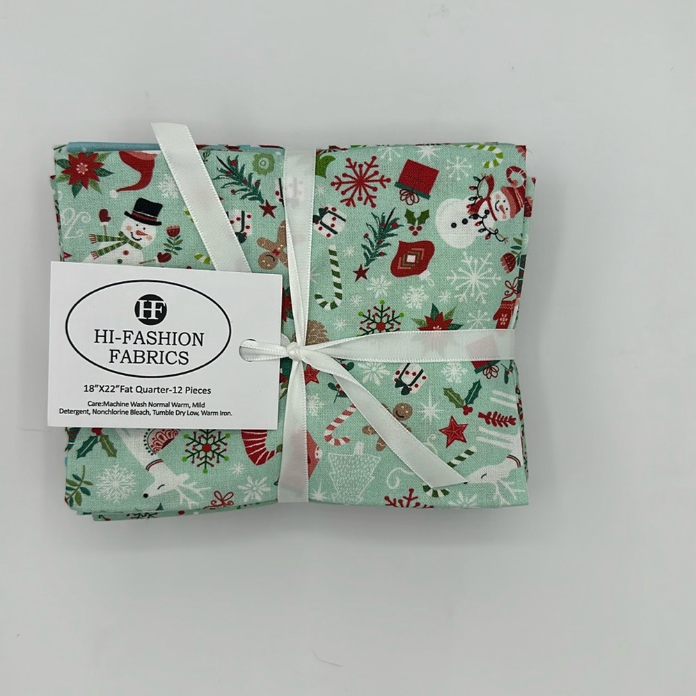 Christmas Holiday Fat Quarter Bundle 12 Hi Fashion Timeless Gnomes